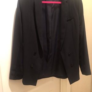 Black double breasted blazer